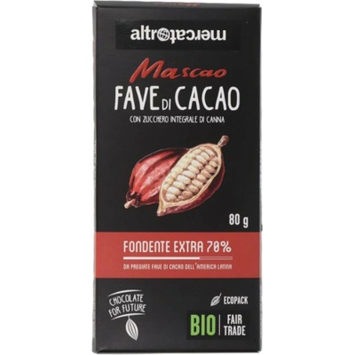 Mascao extra tmavá čokoláda s trstinovým cukrom Bio 80 g