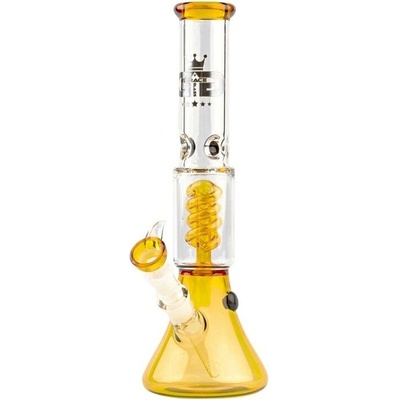 Grace Glass Skleněný bong s perkolací Beaker Series Yellow 34,5cm