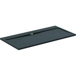 Ideal Standard i. life Ultra Flat S правоъгълно душ корито, наситено черно, 160x80 см (T5225FV)