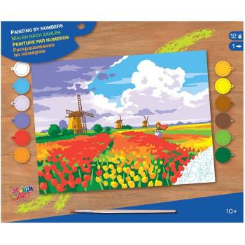 Image 1 of Sequin Art - Рисуване по номера - голям размер, Лалетата на Амстердам