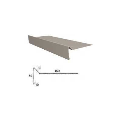 Závětrná lišta z poplastovaného plechu Viplanyl r.š. 250 mm