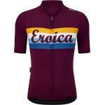 Santini Фланелка с къс ръкав за колоездене Santini Eroica Timo S/S Jersey Cycling jersey - Bordeaux - размер XXL (056-4380-0116)