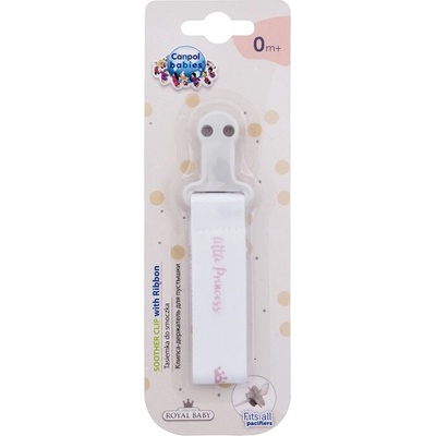 Canpol babies Royal Baby Soother Clip With Ribbon от Canpol babies за Деца Щипка за залъгалка 1бр