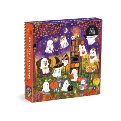Galison Ghostly Gathering 500 Piece Family Puzzle | Mudpuppy