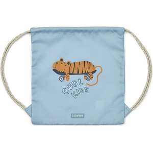 LIEWOOD Детска детска раница Liewood Kid's Danella Gym Bag Kids' backpack - Tiger / Beach Blue - размер One Size (508-0767-0211)