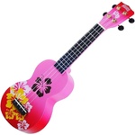 Mahalo Hibiscus Hibiscus Red Burst Сопрано укулеле