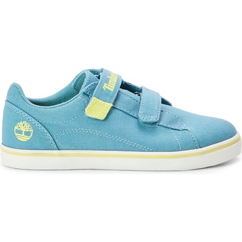 Timberland Детски маратонки Timberland Unisex Kids' Stone Jump Low Hook and Loop Canvas Trainers - Med Blue Canvas