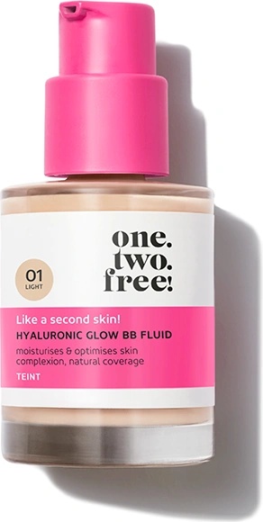 one.two.free! ONE TWO FREE! Skin-up Hyaluronic Glow BB Cream Fluid Дневен крем с цвят 30ml