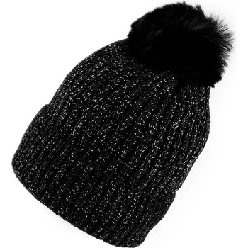 Prima obchod dívčí zimní čepice žinylková s lurexem Emi Ross černá