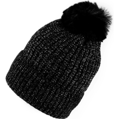 Prima obchod dívčí zimní čepice žinylková s lurexem Emi Ross černá