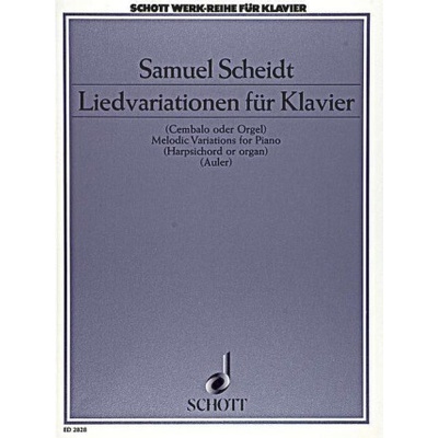 LIEDVARIATIONEN PIANO SAMUEL SCHEIDT Noty