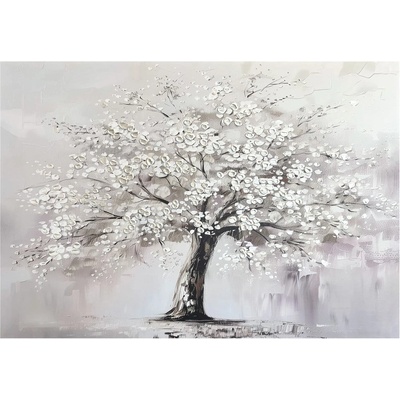Styler Картина с ръчно изрисувани елементи 70x100 cm White Tree - Styler (CA-15592)