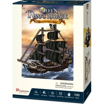 CubicFun 3D puzzle Queen Anne's Revenge 100 ks