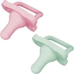 Dr. Brown's Силиконова залъгалка Dr. Brown's - HappyPaci, 0-6 месеца, 2 броя, розова и зелена (72239317440) - ozone