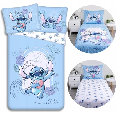 Jerry Fabrics bavlna obliečky Lilo and Stitch Wave 140x200 70x90