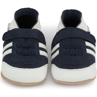 Lait et Miel Kožené capáčky modré sneakersky Modrá