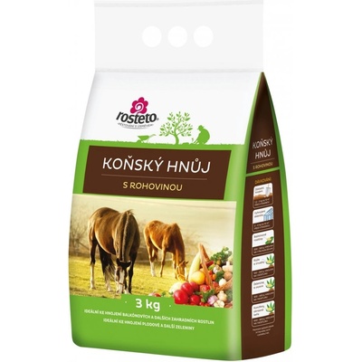 Rosteto Koňský hnůj speciál s rohovinou 3 kg