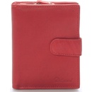 DELAMI Dámská kožená peněženka Charlotte RED
