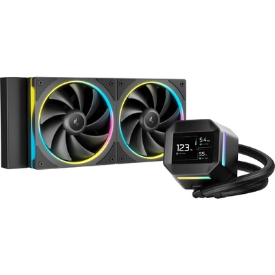 LM240, 240mm CPU Liquid Cooler, 2.4" LCD screen, 2x120mm FL12 SE A (LM240)