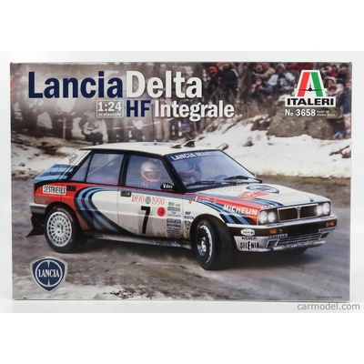Italeri Lancia Delta Hf Integrale Martini 16v N 1 Rally Montecarlo 1990 M.biasion T.siviero + Delta Hf Integrale Martini 16v N 7 Winner Rally Montecarlo 1990 D.auriol B.occelli / 1:24