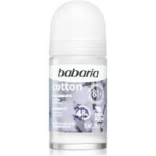 Babaria Deodorant Cotton antiperspirant roll-on s vyživujícím účinkem 50 ml