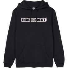 INDEPENDENT mikina Bar Logo Hood Black