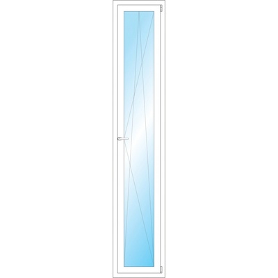 OKNA HNED Plastové okno 46x244 cm bílé otevíravé a sklopné pravé