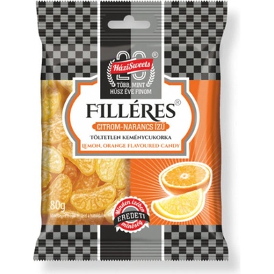 Filléres Cukríky citrón-pomaranč 80 g