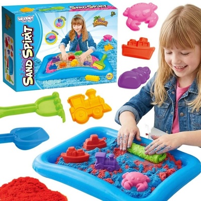 Woopie Magický Kinetický Písek Sada Bazén Formičky 3+
