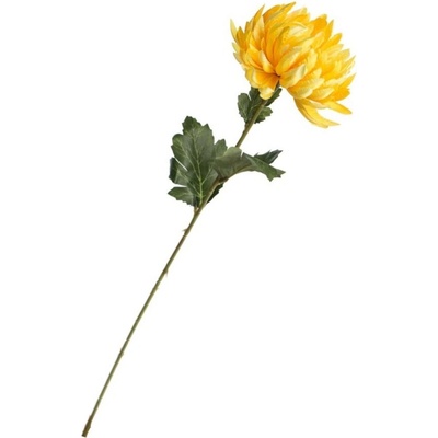 Umělá chryzantéma žlutá, sada 6ks, 60 cm