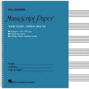 Wide Staff Wirebound Manuscript Paper (Aqua Cover) | Hal Leonard Corp (ISBN: 9781423480969)