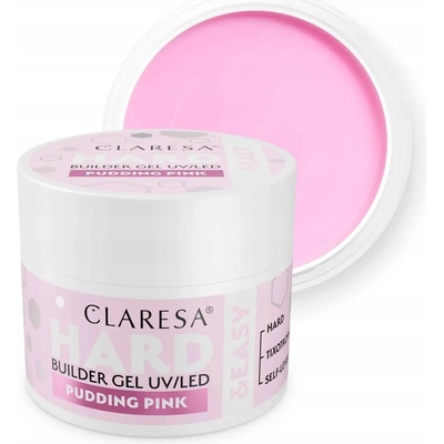 Claresa Hard Easy Builder Uv Led gél na nechty pudding pink 45g