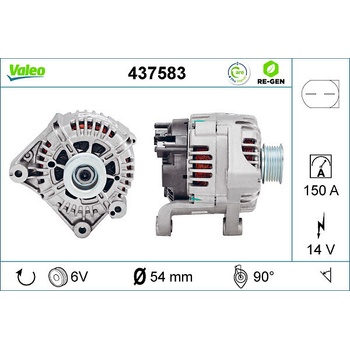 Alternátor VALEO 437583