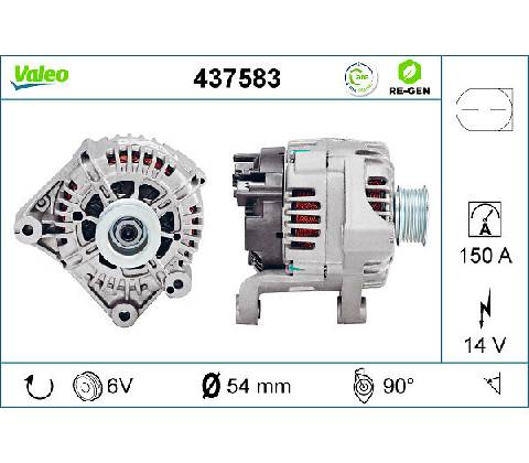 Alternátor VALEO 437583