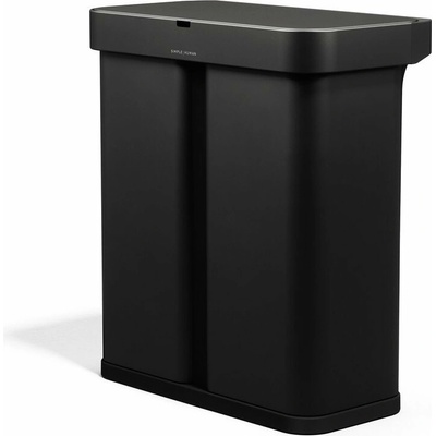 Simplehuman Dual Sensor 58 L 34/24 - čierna oceľ