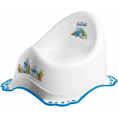 Maltex Nočník s protišmykom The Smurfs biela/modrá