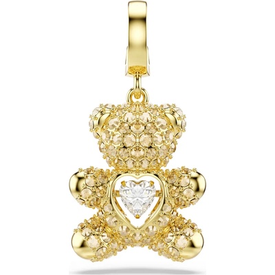 Swarovski Pozlacený přívěsek Medvídek s krystaly Idyllia 5743147