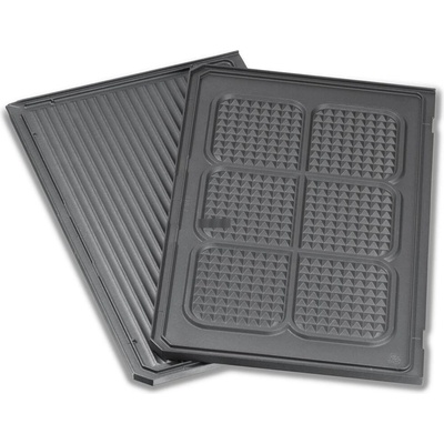 Steba Steba грил плоча долна, оребрена / за гофрети, антрацит, за контактен грил PG 4.3, PG 4.4 (60207129)