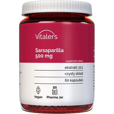 Vitaler's Псориазис и екземи - Сарсапарила, 500 mg х 60 капсули (407559 (VIT-0755) VIT)