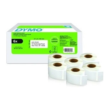 DYMO 2177564, 54мм x 25мм, бели хартиени етикети (2177564)