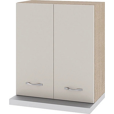 ИРИМ Горен шкаф с две врати за вграден аспиратор Сити МС-13 мока / сатен 60 см