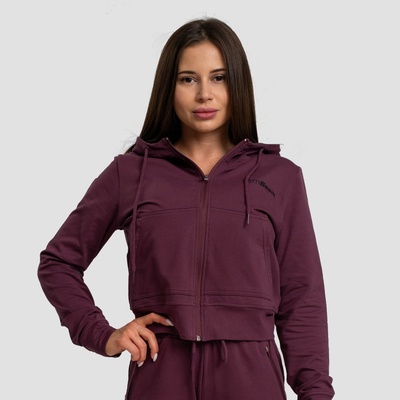 GymBeam Дамски суичър TRN Zip-Up Eggplant S