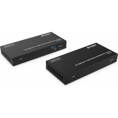 DIGITUS DS-55522 HDBaseT KVM Extender Set, 150 m 4K/60Hz, USB 1.1, PoC, IR, černý