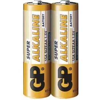 Image 1 of GP Batteries Алкална батерия GP SUPER LR6 AA, 2 бр. в опаковка / shrink, 1.5V, GP15A (GP-BA-15A21-S2)