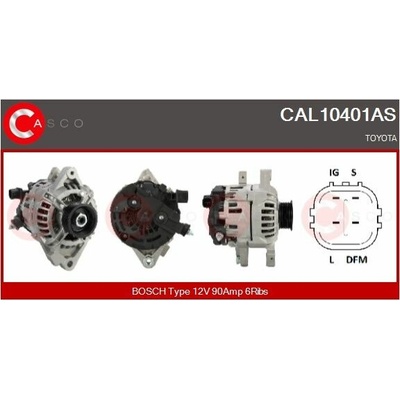 ALTERNATOR 12V 90A CAL10401AS