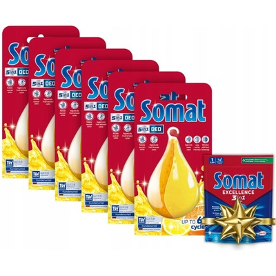 Somat osvěžovač do myčky citron 6 ks