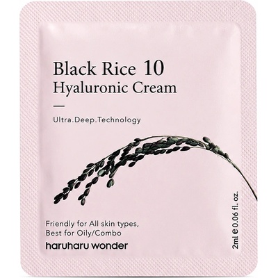 haruharu wonder Black Rice 10 Hyaluronic Cream (sample) - Хидратиращ Крем 2ml (sample)