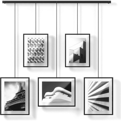 Umbra Черни метални рамки за стена в комплект от 5 броя 66x69 cm Exhibit - Umbra (1013426-040)