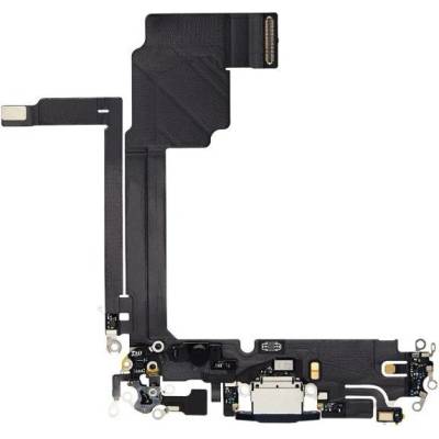 AppleKing nabíjecí a audio flex konektor pro iPhone 15 Pro Max - modrý titan