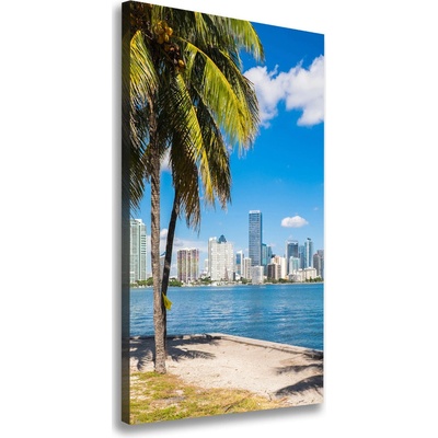 Vertikálny foto obraz tlačený na plátne Miami 50x100 cm